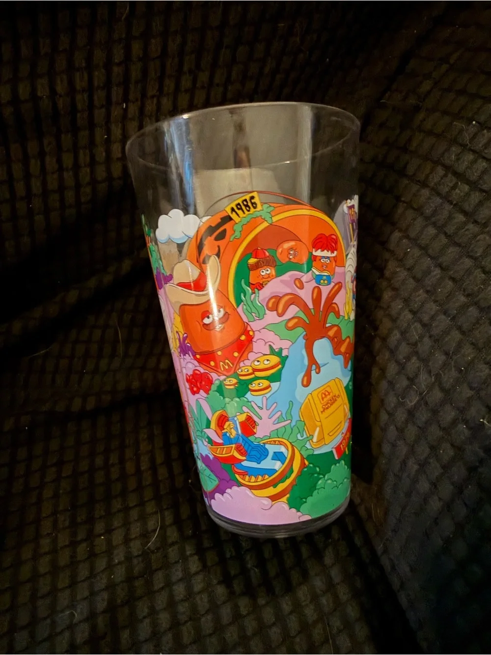 Set of 3 Colorful Illustrated Drinking Glasses